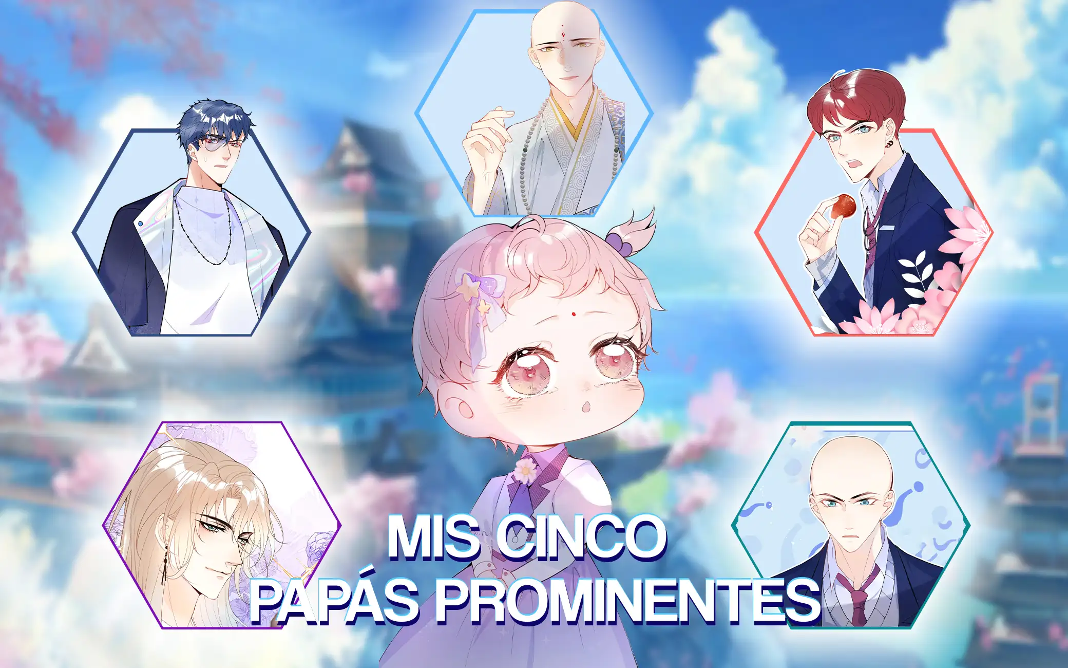 Portada de Mis Cinco Papás Prominentes