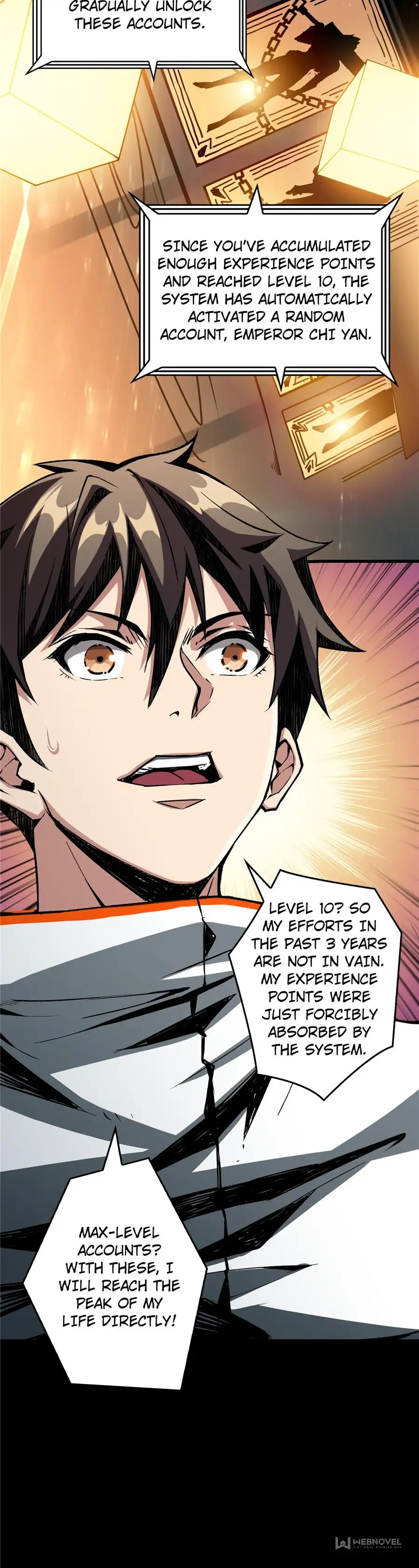 You will have a King account at the beginning - Episode 4 - read scene 9