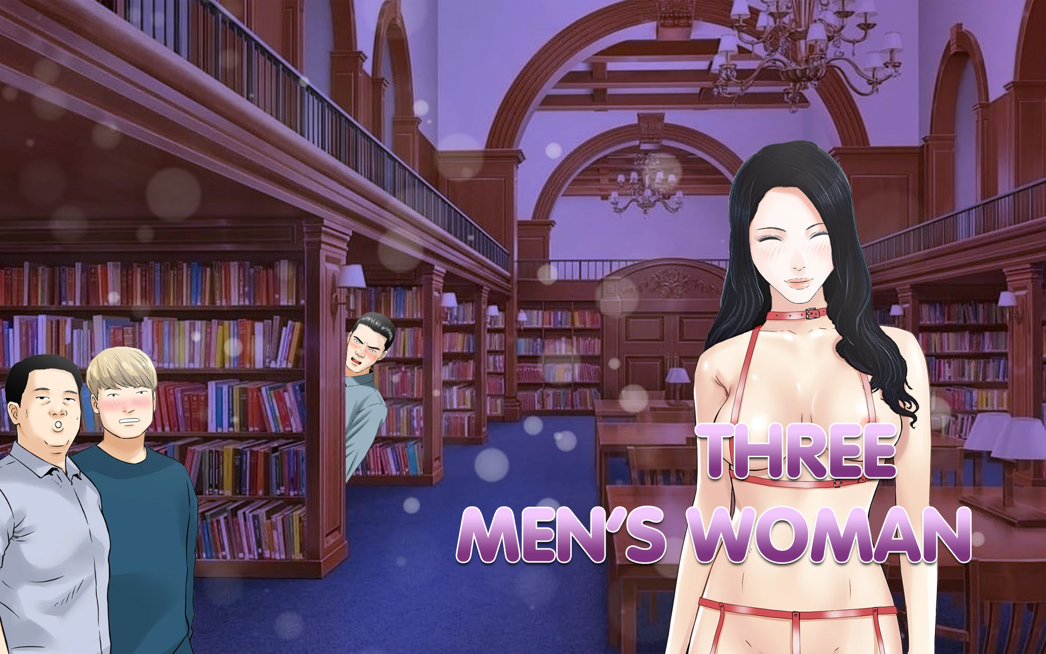 Three Men's Woman: A Seductive Tale | HoneyToon cover