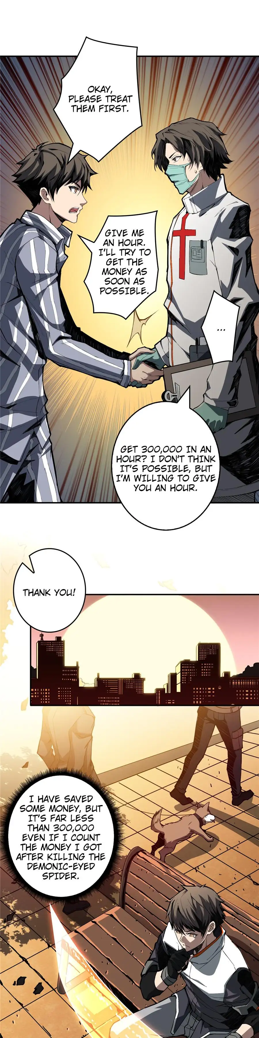 You will have a King account at the beginning - Episode 5 - read scene 3