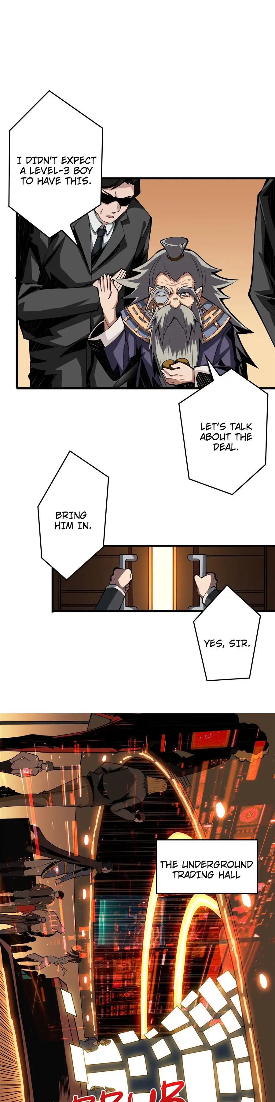 You will have a King account at the beginning - Episode 5 - read scene 13