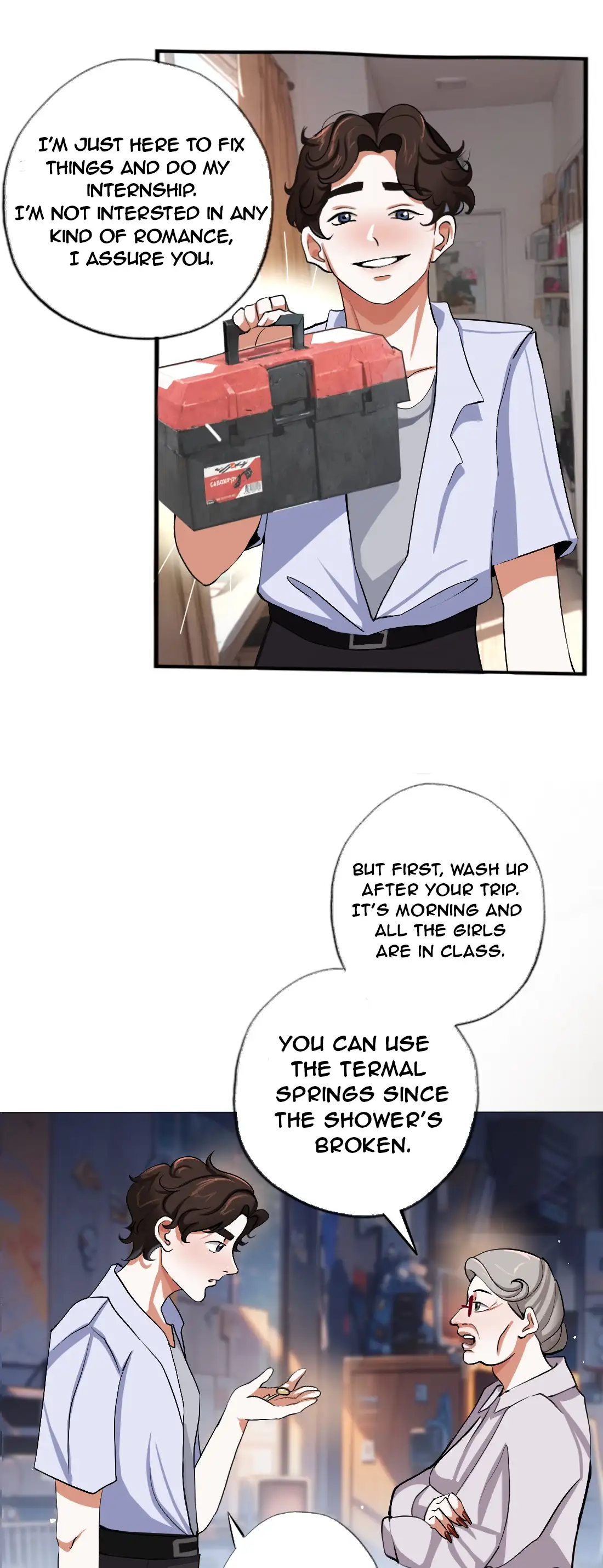 Girl's Dorm Handyman - Prologue - read scene 11