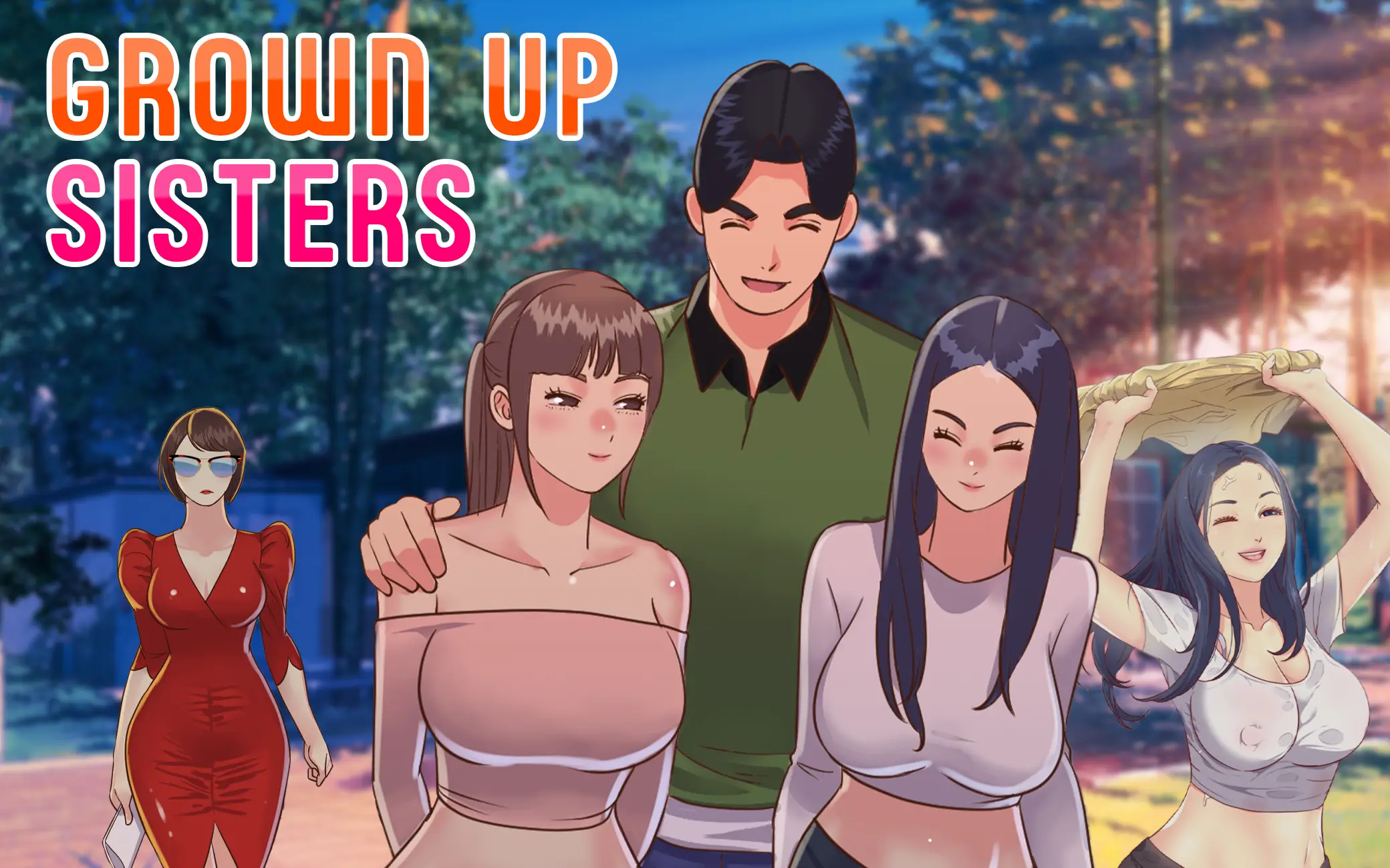 Grown Up Sisters Comic - HoneyToon Comics cover