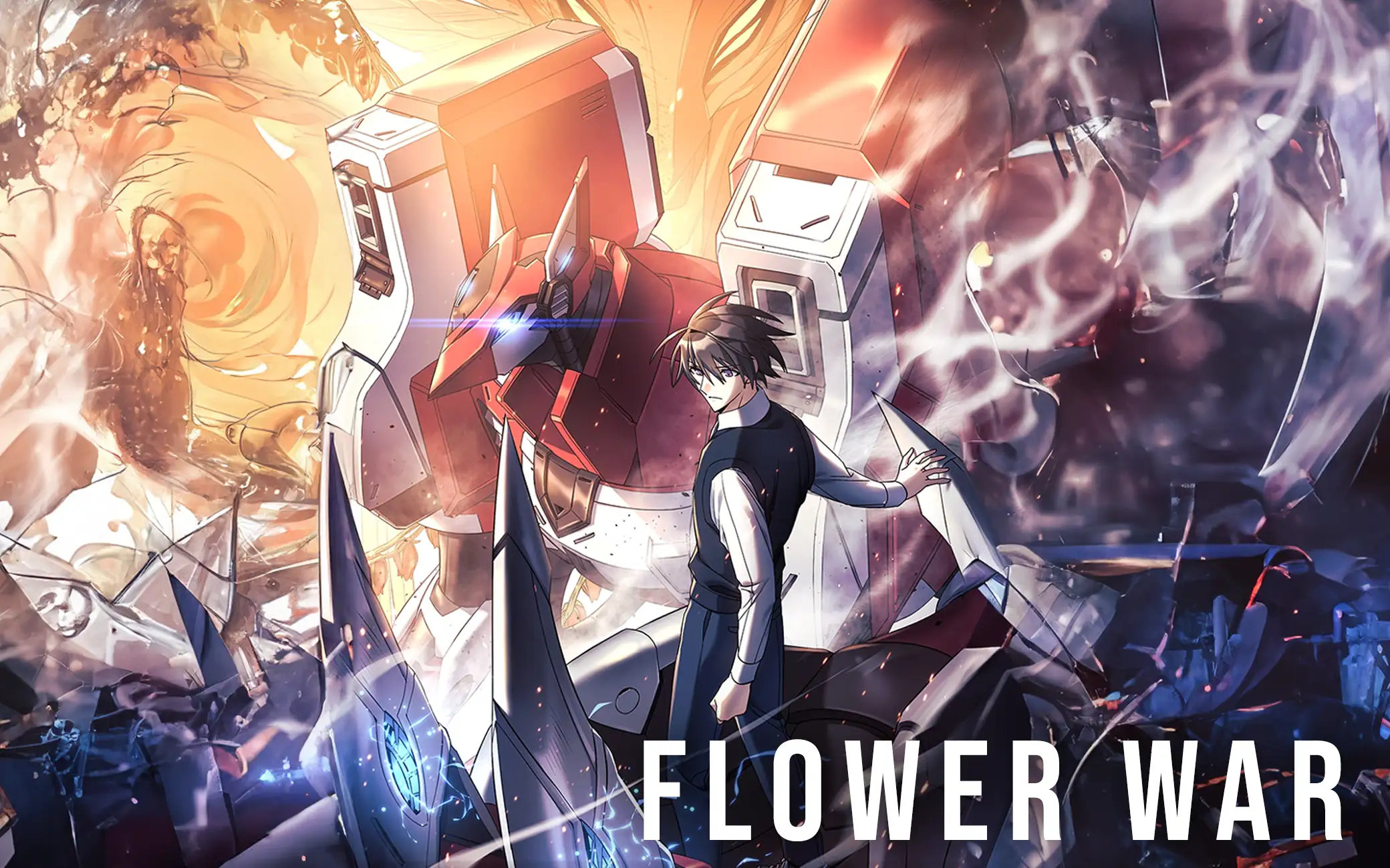 Flower War: A Robotic Guardian Saga | HoneyToon cover